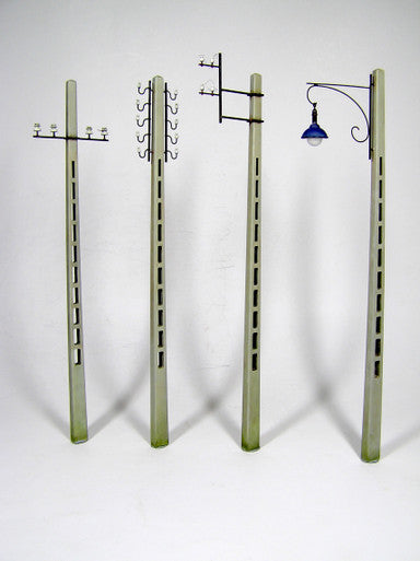 1/35 Miniart Concrete Telegraph Poles (4 diff. types)