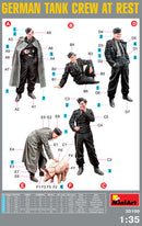 1/35 Miniart German Tank Crew at Rest (5 w/Pig)