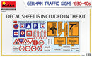 1/35 Miniart German Traffic Signs 1930-40s