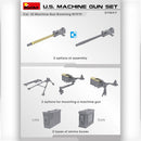 1/35 Miniart US Machine Gun Set (6 different guns, stands, ammo boxes)
