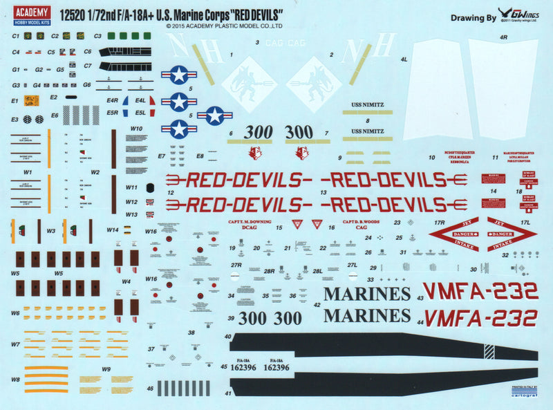 USMC F/A 18A+ VMFA-232 RED DEVILS LE: