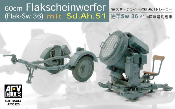 60cm Flak Sw 36 Spotlight w/SdAh51n Trailer