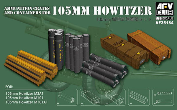 Ammo Crates & Containers for 105mm Howitzer