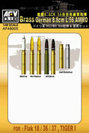 German 8.8cm L/56 Ammo Shells for Flak 18/36/37 & Tiger I (Brass)