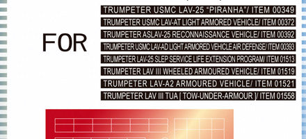 Sticker Simulating Anti Reflection Coating for LAV-25