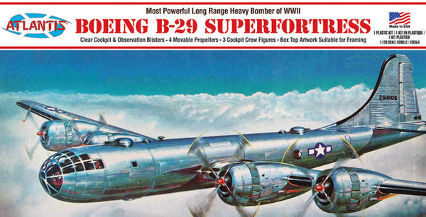 Atlantis B-29 Superfortress Bomber Plastic Model Kit