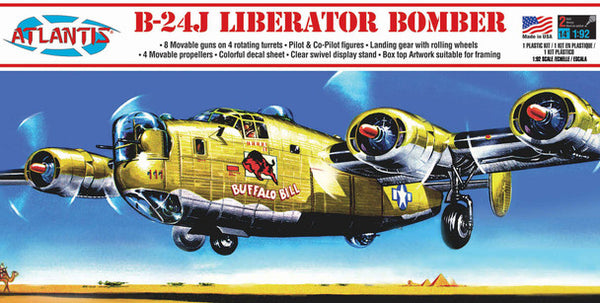 Atlantis B-24J Liberator Bomber Buffalo Bill Models Plastic Model Kit