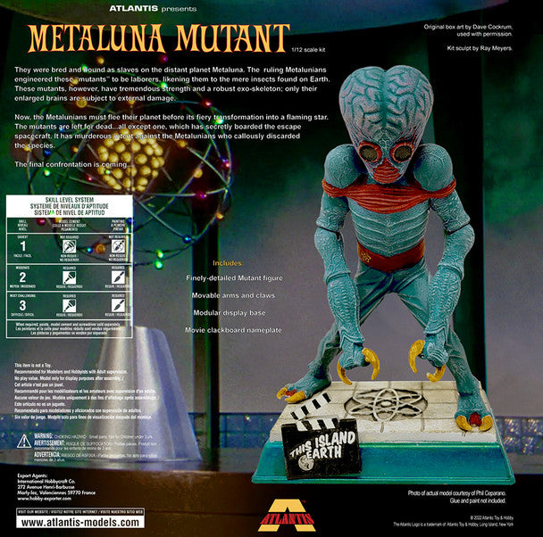 Atlantis Metaluna Mutant Monster Plastic Model Kit