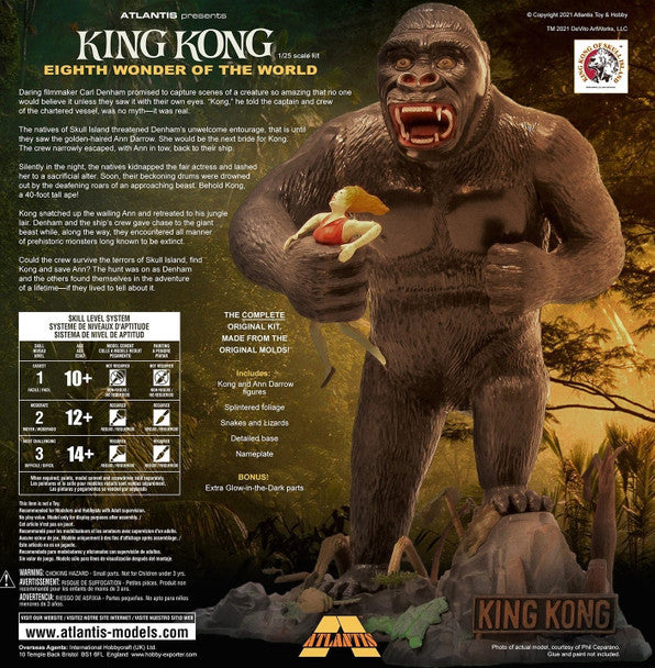 Atlantis Models King Kong Glow-in-the-Dark (Formerly Aurora)