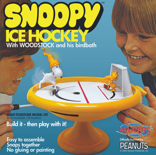 Atlantis Models Atlantis Peanuts Snoopy and Woodstock Bird Bath Ice Hockey Game