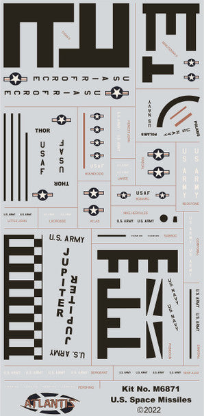 Atlantis US Missile Set 36 Missiles Included