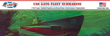 1/240 Atlantis WWII Gato Class Fleet Submarine (formerly Lindberg)
