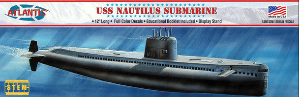 Atlantis Models USS Nautilus Submarine Plastic Model Kit