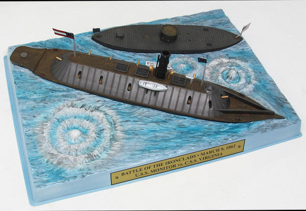 Atlantis Models Battle of the Ironclads Monitor and Merrimac/Virginia Plastic Model Kit