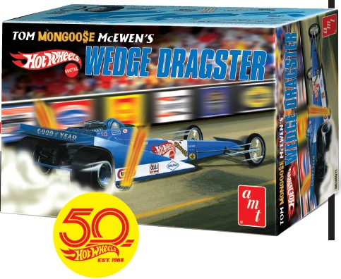 AMT AMT1069 1:25 Tom 'Mongoose' McEwen Hot Wheels Wedge Dragster, Multi