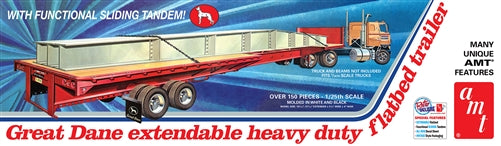 Great Dane Extendable Heavy Duty Flatbed Trailer