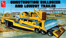 Construction Bulldozer and Lowboy Trailer (2 Kits)