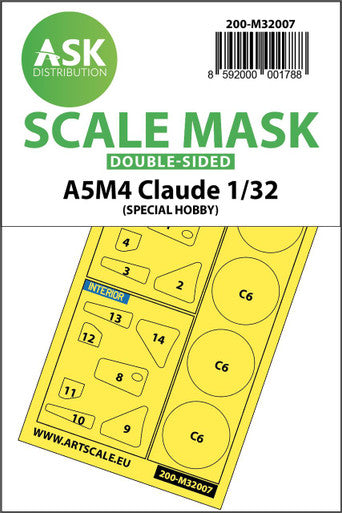 1/32 Art Scale A5M4 Claude double-sided express mask for Special Hobby
