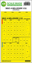 1/32 Art Scale SB2C-4 Helldiver double-sided express mask for Infinity kit