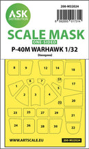 1/32 Art Scale P-40M Warhawk one-sided express masks for Hasegawa