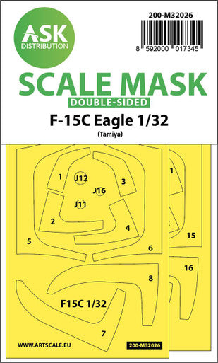 1/32 Art Scale F-15C Eagle double-sided express masks for Tamiya