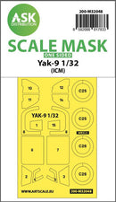 1/32 Art Scale Yak-9 one-sided mask for ICM