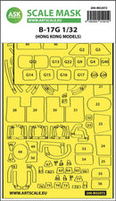 1/32 Art Scale B-17G express fit mask for HK Model