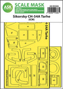 1/35 Art Scale Sikorsky CH-54A Tarhe one-sided express fit  mask for ICM