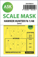 1/48 Art Scale Hawker Hunter F.6 double-sided painting mask for Airfix