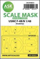 1/48 Art Scale USMC F-4B/N double-sided painting mask for Academy