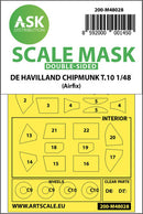 1/48 Art Scale De Havilland Chipmunk T.10 double-sided painting mask for Airfix