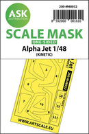 1/48 Art Scale Alpha Jet one-sided painting mask for Kinetic