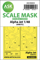 1/48 Art Scale Alpha Jet double-sided painting mask for Kinetic