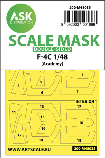 1/48 Art Scale F-4C double-sided painting mask for Academy