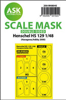 1/48 Art Scale Henschel Hs 129 double-sided painting mask for Hasegawa, Hobby2000