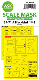 1/48 Art Scale SR-71 A Blackbird double-sided incl red lines mask for Revell