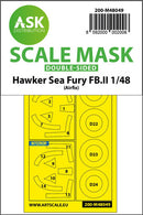 1/48 Art Scale Hawker Sea Fury FB.11 double-sided mask for Airfix