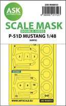 1/48 Art Scale P-51D Mustang double-sided mask for Airfix
