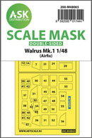 1/48 Art Scale Walrus Mk.1 double-sided mask for Airfix