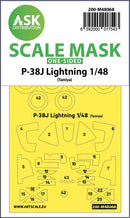 1/48 Art Scale P-38J Lightning one-sided mask for Tamiya