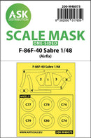 1/48 Art Scale F-86F-40 Sabre one-sided mask for Airfix