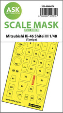 1/48 Art Scale Mitsubishi Ki-46 Shitei III  one-sided mask for Tamiya