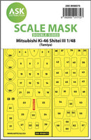 1/48 Art Scale Mitsubishi Ki-46 Shitei III  double-sided mask for Tamiya