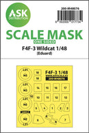 1/48 Art Scale F4F-3 Wildcat  one-sided express mask for Eduard