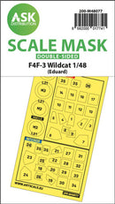 1/48 Art Scale F4F-3 Wildcat  double-sided express mask for Eduard
