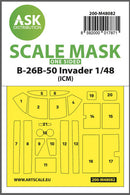 1/48 Art Scale B-26B-50 Invader one-sided mask self-adhesive pre-cutted for ICM