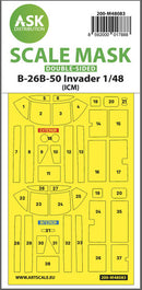 1/48 Art Scale B-26B-50 Invader double-sided mask self-adhesive pre-cutted for ICM