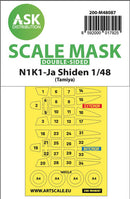 1/48 Art Scale N1K1-Ja Shiden double-sided mask self-adhesive pre-cutted for Tamiya