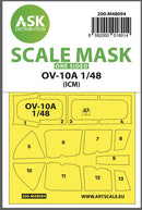 1/48 Art Scale OV-10A one-sided mask self-adhesive pre-cutted for ICM