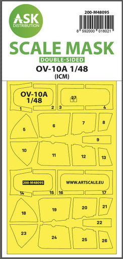 1/48 Art Scale OV-10A double-sided mask self-adhesive pre-cutted for ICM